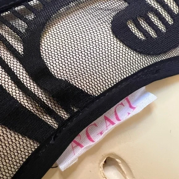 Sexy A’Gaci Black Lace Backless Bodysuit Medium M - Picture 4 of 4